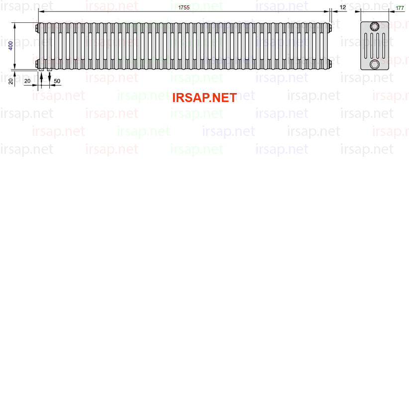 Радиатор IRSAP Tesi 50400/39 T18 CL 01